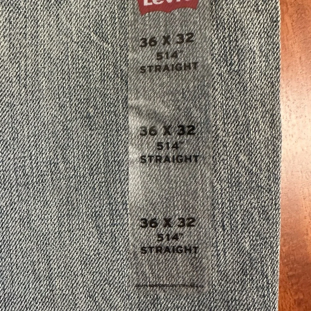 Levi's Men's Washed Blue Straight Jeans